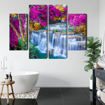 Ljuddämpande tavla - A waterfall in the fall