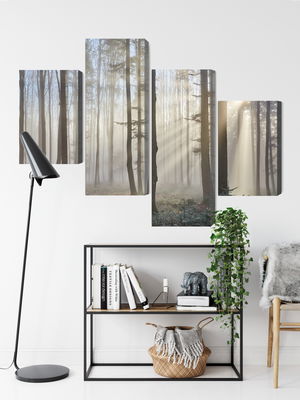 Ljuddämpande tavla - Sunrise in the woods