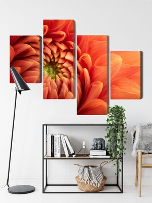 Ljuddämpande tavla - Orange chrysanthemum