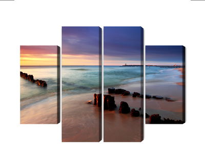 Ljuddämpande tavla - Sunrise over the baltic sea