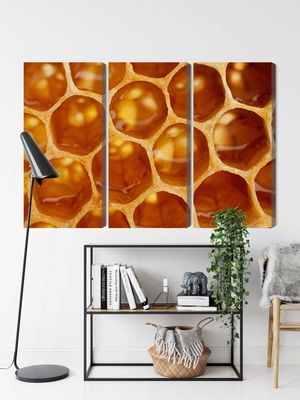 Ljuddämpande tavla - Honeycomb in macro scale