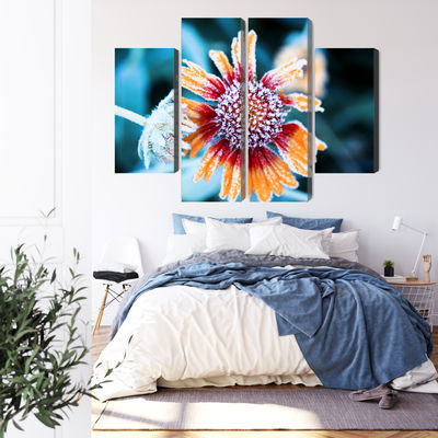 Ljuddämpande tavla - Rudbeckia flowers covered