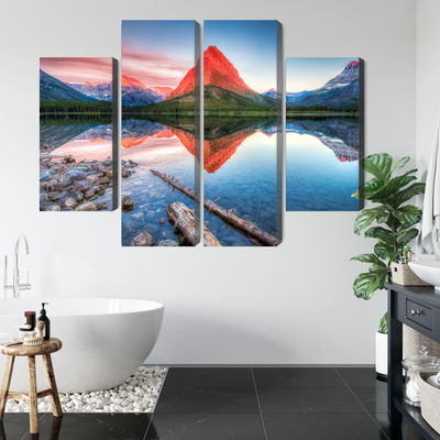 Ljuddämpande tavla - Swiftcurrent lake in the Usa