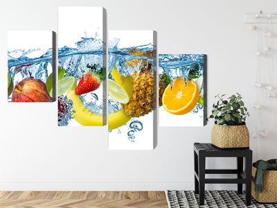 Ljuddämpande tavla - Fresh fruit in the water