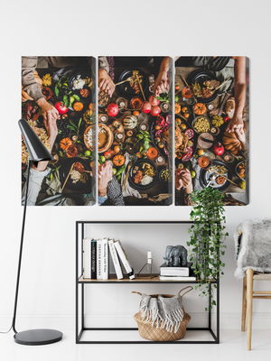 Ljuddämpande tavla - The table was set abundantly