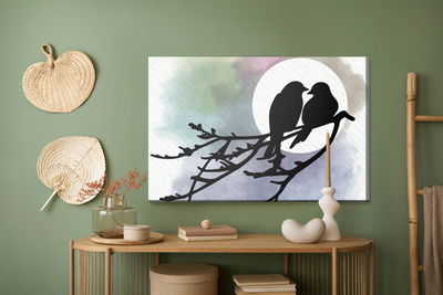 Ljuddämpande tavla - Silhouettes of birds