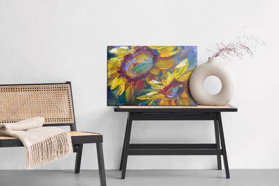 Ljuddämpande tavla - Colorful sunflowers as