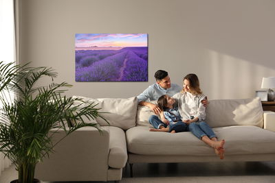 Ljuddämpande tavla - Lavender field