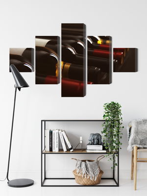 Ljuddämpande tavla - Delicious wine bottles