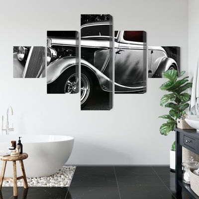 Ljuddämpande tavla - Vintage style hot rod car