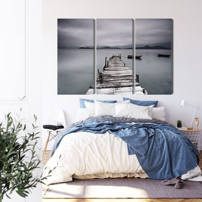 Ljuddämpande tavla - Misty lake