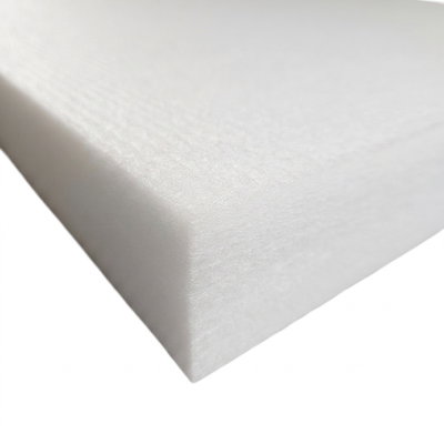 SilentDirect PES 592x592 ljudabsorbent 50 mm i vit färg med rak kantprofil