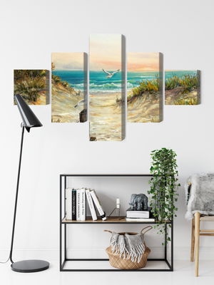 Ljuddämpande tavla - Painted sand dunes