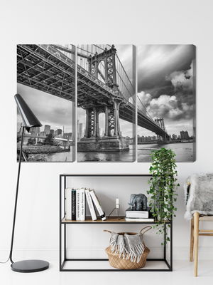 Ljuddämpande tavla - Manhattan bridge in New York