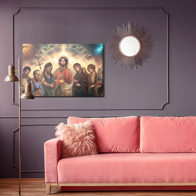 Ljuddämpande tavla - Jesus christ surrounded