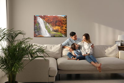 Ljuddämpande tavla - 3d view of the waterfall