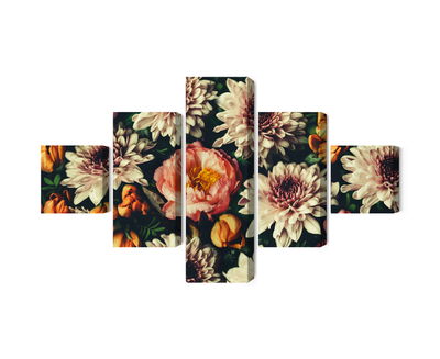 Ljuddämpande tavla - Variety of colorful 3d