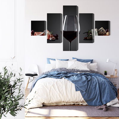 Ljuddämpande tavla - A glass of red wine