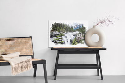 Ljuddämpande tavla - Waterfall in the moutains