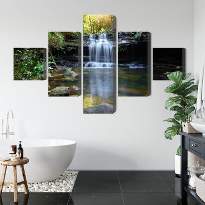 Ljuddämpande tavla - A waterfall in the bush