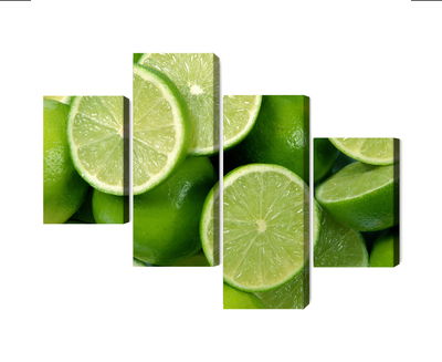 Ljuddämpande tavla - Lime halves