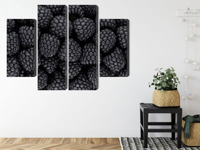 Ljuddämpande tavla - Blackberries on a macro scale