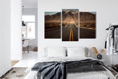 Ljuddämpande tavla - Road to the mountains 3d