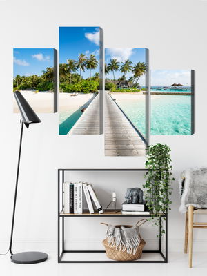 Ljuddämpande tavla - View of the tropical island