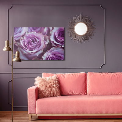 Ljuddämpande tavla - Beautiful purple roses