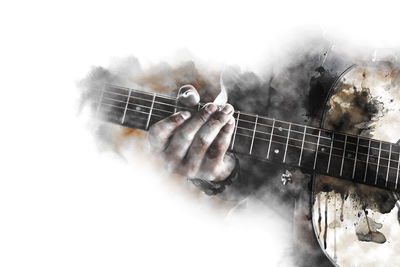 Ljuddämpande tavla - Abstract guitar