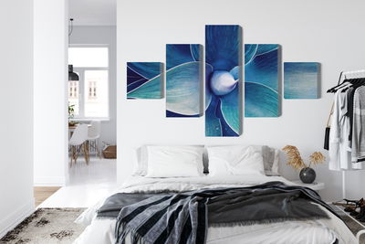 Ljuddämpande tavla - Top view of the plant