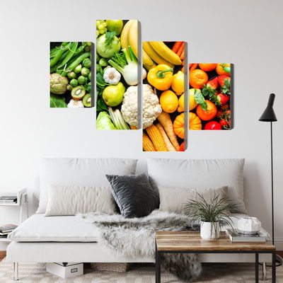 Ljuddämpande tavla - Fruits and vegetables