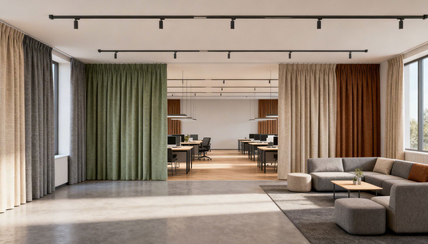 Tietoportaali äänenvaimentavista verhoista ja siitä, miten ne vähentävät jälkikaiuntaa ja parantavat huoneen akustiikkaa