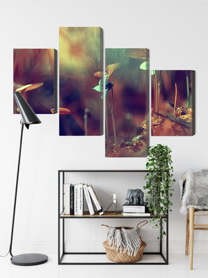 Ljuddämpande tavla - Delicate plants on a macro