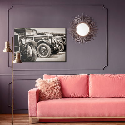 Ljuddämpande tavla - Antique vintage cars