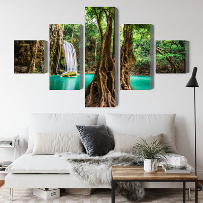 Ljuddämpande tavla - Erawan waterfalls