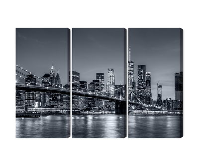 Ljuddämpande tavla - Panorama of New York at night