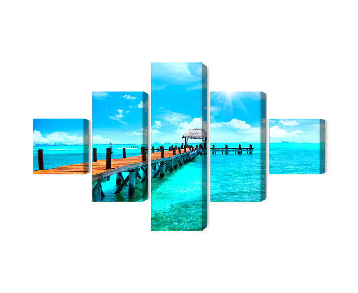 Ljuddämpande tavla - Sunny landscape