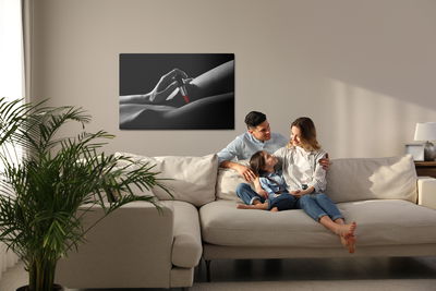 Ljuddämpande tavla - Woman with lipstick