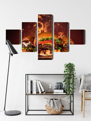 Ljuddämpande tavla - Tasty burgers