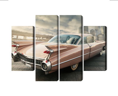 Ljuddämpande tavla - Vintage style car