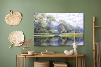 Ljuddämpande tavla - River on the background