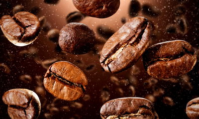 Ljuddämpande tavla - Brown coffee beans