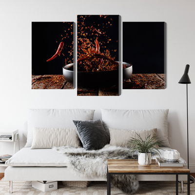 Ljuddämpande tavla - Cayenne pepper in flight