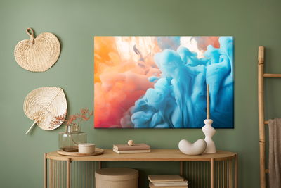 Ljuddämpande tavla - Abstraction with color paint