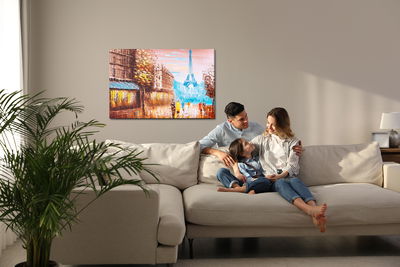 Ljuddämpande tavla - An abstract view of Paris