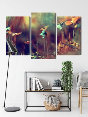 Ljuddämpande tavla - Delicate plants on a macro