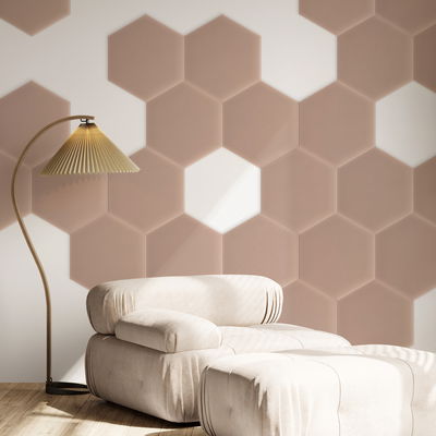 Sekskantet lydabsorber - fløjl