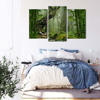 Ljuddämpande tavla - The green of the rain forest