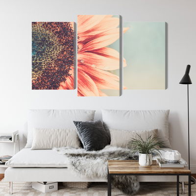 Ljuddämpande tavla - Blooming sunflower